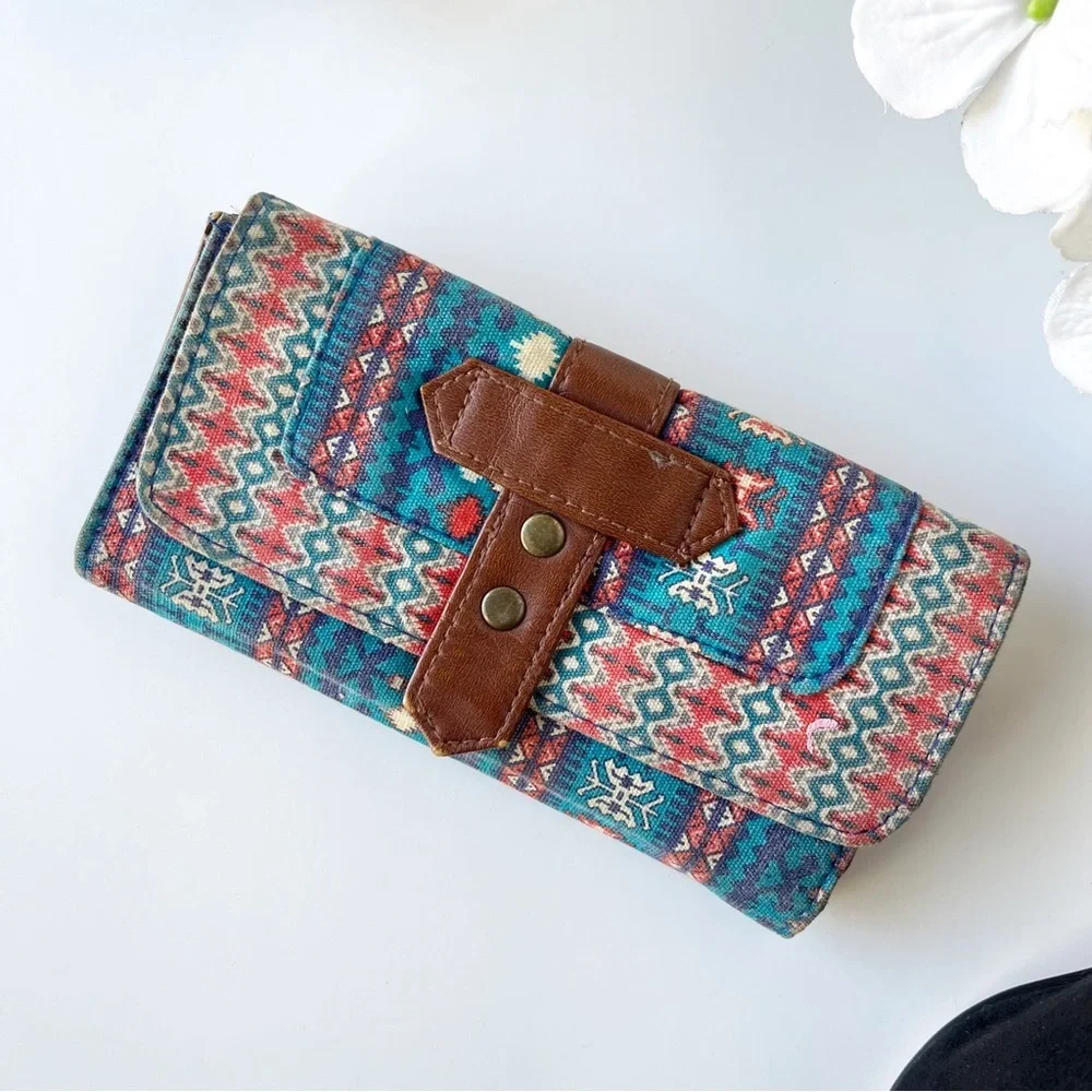 3/$20 90s inspired cloth wallet